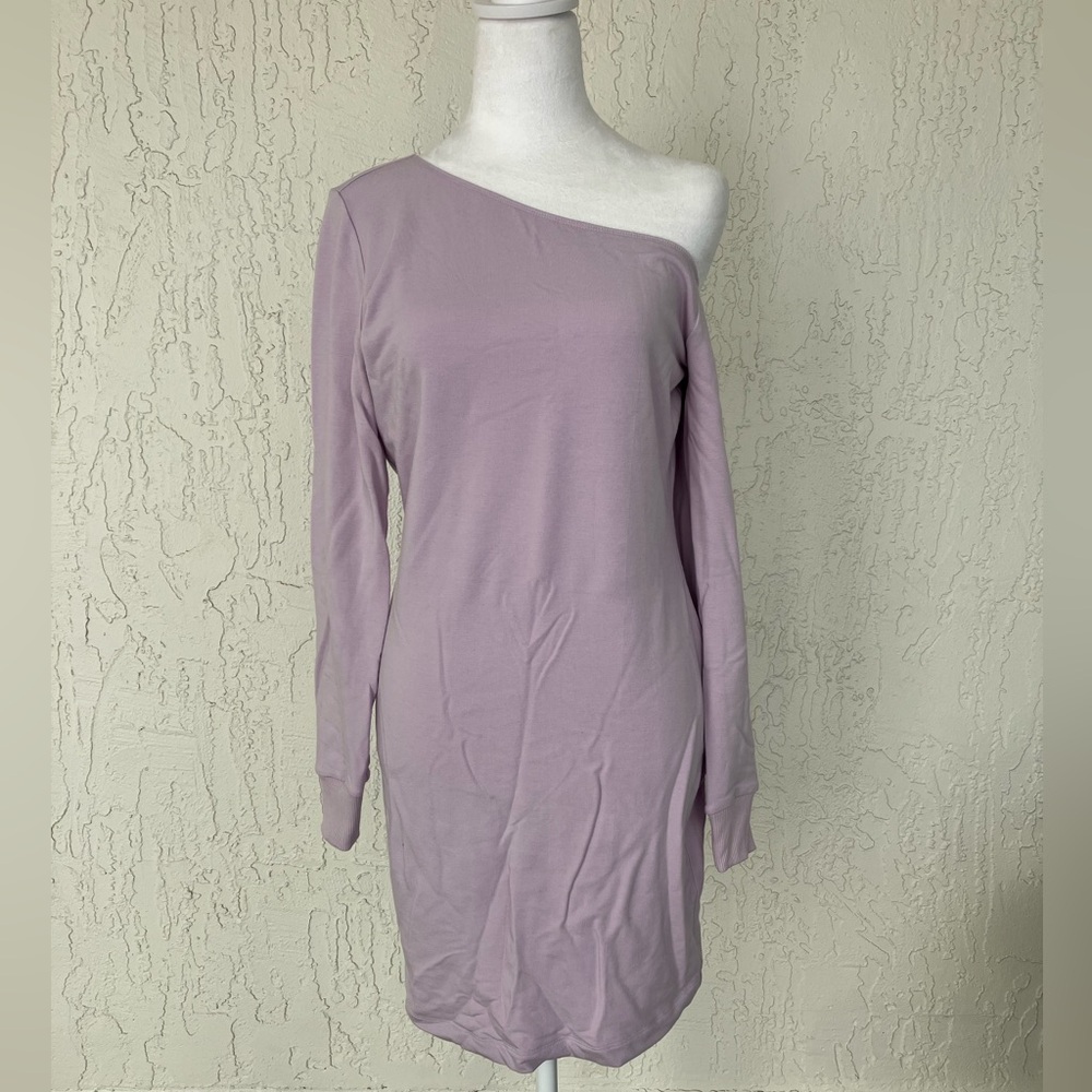 L’AGENCE One Shoulder Slouchy Lavender Dress NWT Small